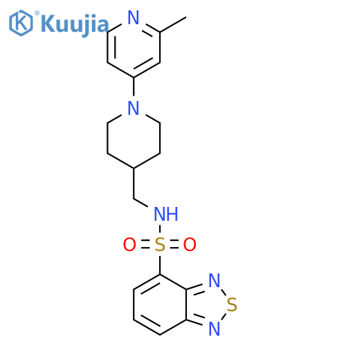 N-((1-(2-methylpyridin-4-yl)piperidin-4-yl)methyl)benzo[c][1,2,5]thiadiazole-4-sulfonamide structure