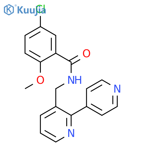 N-({[2,4'-bipyridine]-3-yl}methyl)-5-chloro-2-methoxybenzamide structure