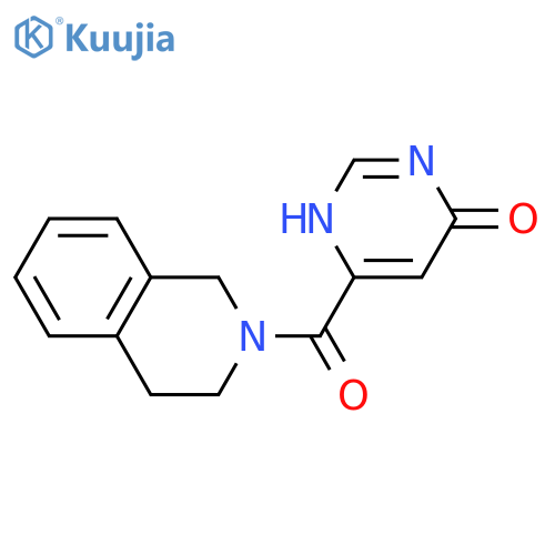 6-(1,2,3,4-tetrahydroisoquinoline-2-carbonyl)pyrimidin-4-ol structure