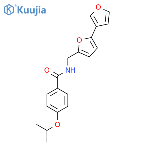 N-({[2,3'-bifuran]-5-yl}methyl)-4-(propan-2-yloxy)benzamide structure