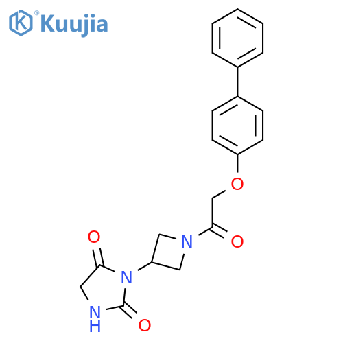 3-(1-(2-([1,1'-Biphenyl]-4-yloxy)acetyl)azetidin-3-yl)imidazolidine-2,4-dione structure
