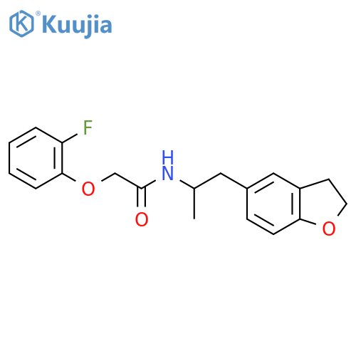 N-[1-(2,3-dihydro-1-benzofuran-5-yl)propan-2-yl]-2-(2-fluorophenoxy)acetamide structure