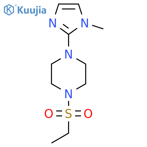 1-(ethanesulfonyl)-4-(1-methyl-1H-imidazol-2-yl)piperazine structure