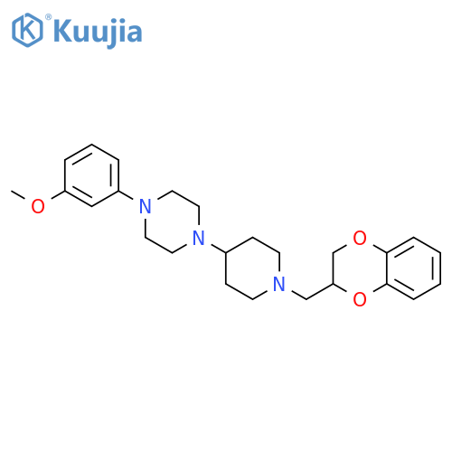 1-{1-[(2,3-dihydro-1,4-benzodioxin-2-yl)methyl]piperidin-4-yl}-4-(3-methoxyphenyl)piperazine structure