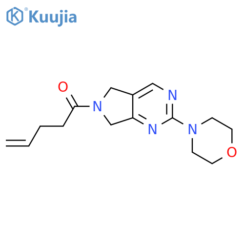 1-[2-(morpholin-4-yl)-5H,6H,7H-pyrrolo[3,4-d]pyrimidin-6-yl]pent-4-en-1-one structure