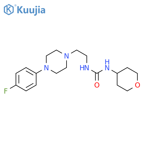 3-{2-[4-(4-fluorophenyl)piperazin-1-yl]ethyl}-1-(oxan-4-yl)urea structure