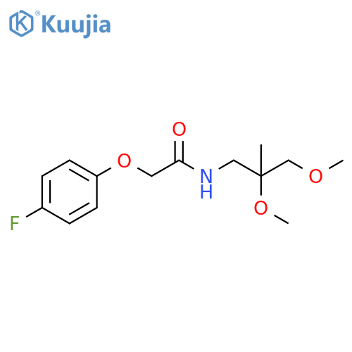 N-(2,3-dimethoxy-2-methylpropyl)-2-(4-fluorophenoxy)acetamide structure