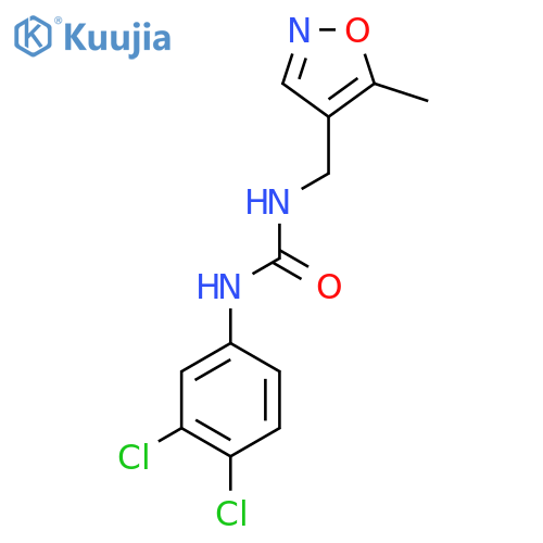1-(3,4-dichlorophenyl)-3-(5-methyl-1,2-oxazol-4-yl)methylurea structure
