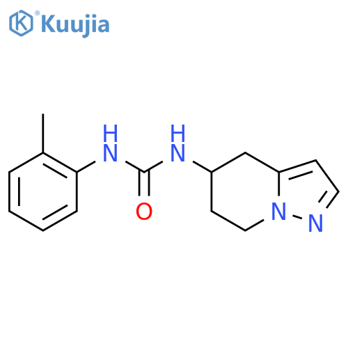1-(2-methylphenyl)-3-{4H,5H,6H,7H-pyrazolo[1,5-a]pyridin-5-yl}urea structure