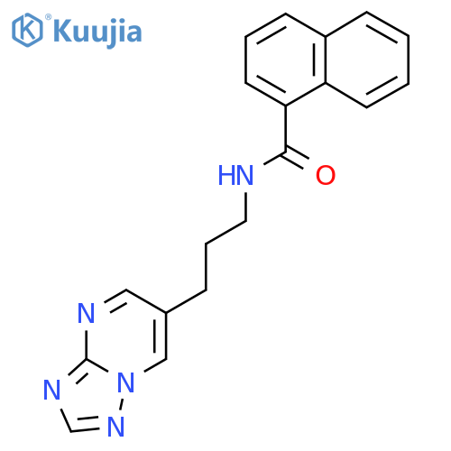 N-(3-([1,2,4]triazolo[1,5-a]pyrimidin-6-yl)propyl)-1-naphthamide structure