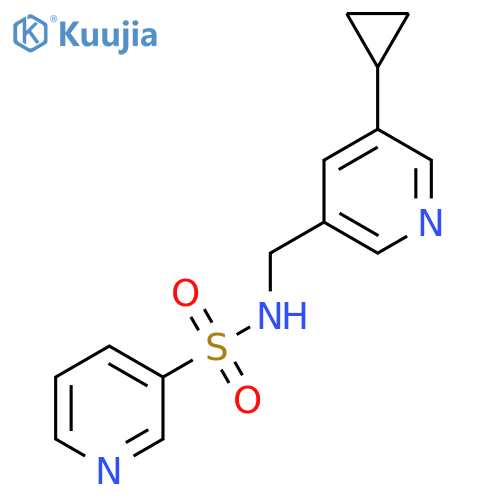N-(5-cyclopropylpyridin-3-yl)methylpyridine-3-sulfonamide structure