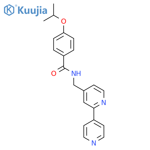 N-({2,4'-bipyridine-4-yl}methyl)-4-(propan-2-yloxy)benzamide structure