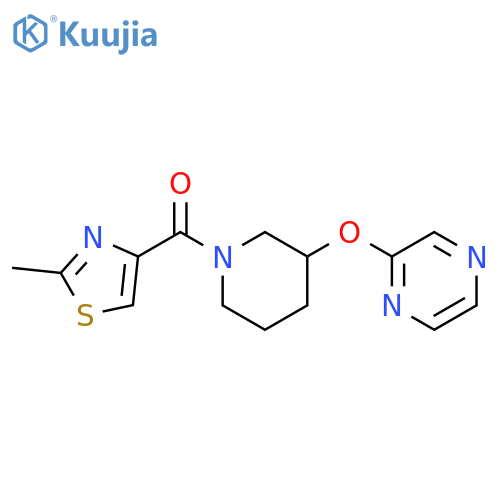 2-{[1-(2-methyl-1,3-thiazole-4-carbonyl)piperidin-3-yl]oxy}pyrazine structure