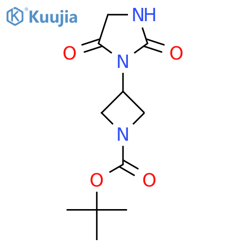 tert-butyl 3-(2,5-dioxoimidazolidin-1-yl)azetidine-1-carboxylate structure
