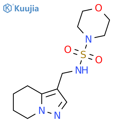 N-({4H,5H,6H,7H-pyrazolo[1,5-a]pyridin-3-yl}methyl)morpholine-4-sulfonamide structure