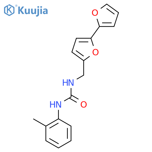 3-({2,2'-bifuran-5-yl}methyl)-1-(2-methylphenyl)urea structure