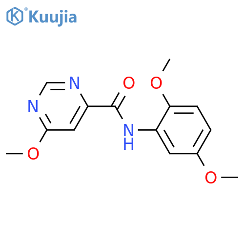 N-(2,5-dimethoxyphenyl)-6-methoxypyrimidine-4-carboxamide structure