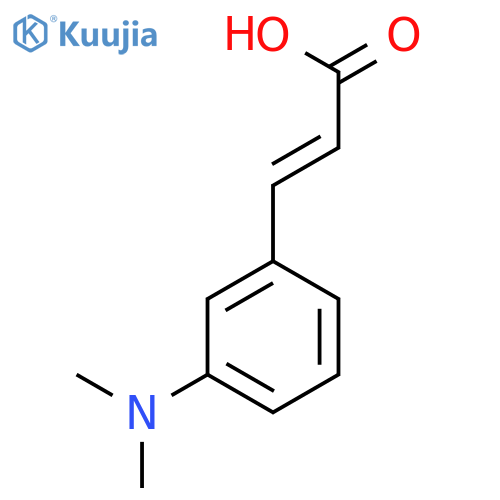 3-3-(dimethylamino)phenylprop-2-enoic acid structure