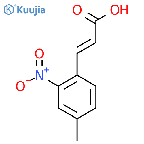 4-Methyl-2-nitrocinnamic acid structure
