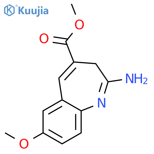 3H-1-Benzazepine-4-carboxylic acid, 2-amino-7-methoxy-, methyl ester structure
