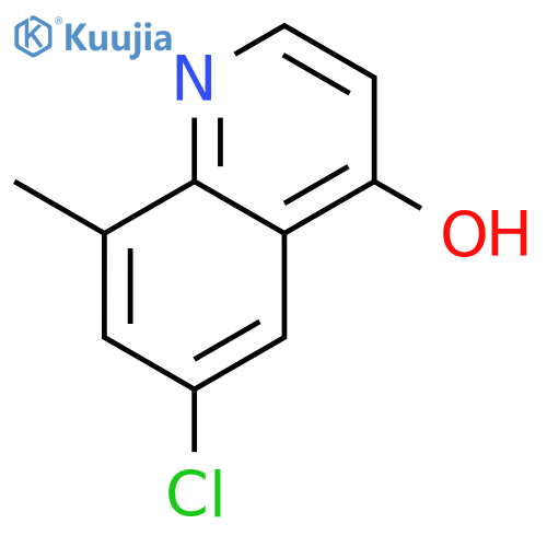 6-CHLORO-4-HYDROXY-8-METHYLQUINOLINE structure