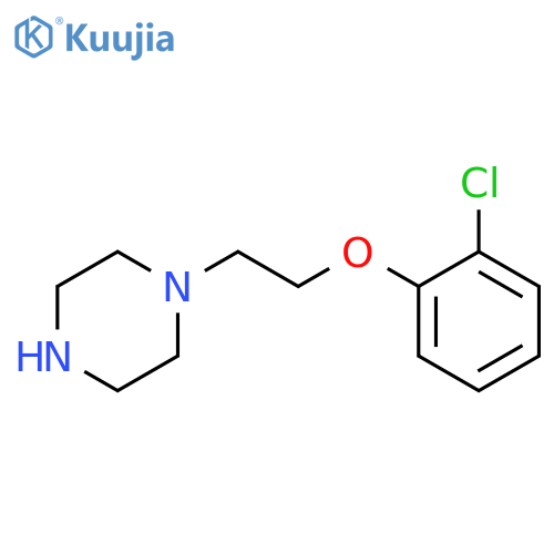 1-2-(2-Chlorophenoxy)ethylpiperazine structure