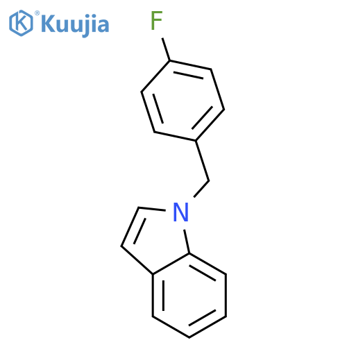 1-[(4-fluorophenyl)methyl]-1H-indole structure