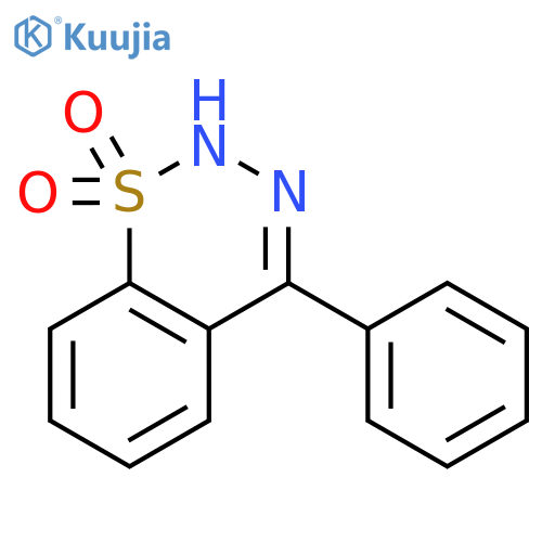 4-Phenyl-2H-1,2,3-benzothiadiazine 1,1-dioxide structure