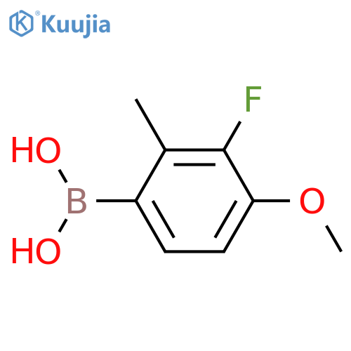 (3-fluoro-4-methoxy-2-methylphenyl)boronic acid structure