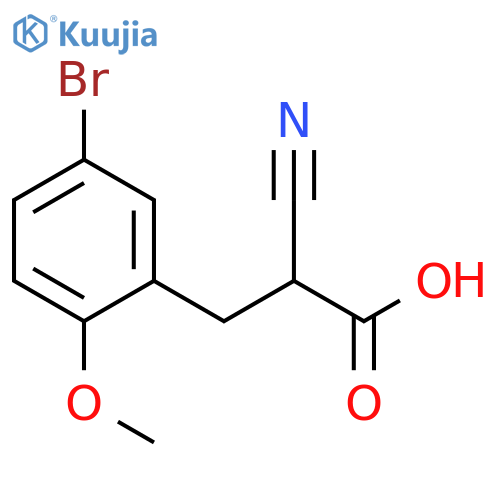 3-(5-Bromo-2-methoxyphenyl)-2-cyanopropionicAcid structure