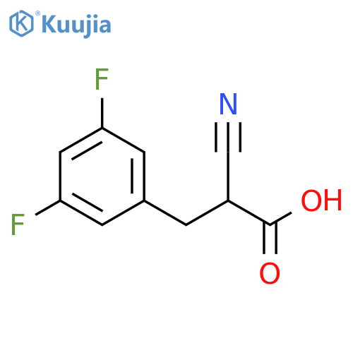 2-Cyano-3-(3,5-difluorophenyl)propionicAcid structure