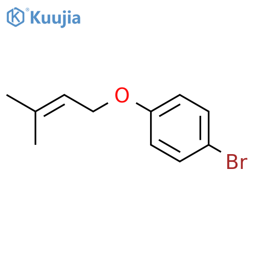 1-bromo-4-((3-methylbut-2-en-1-yl)oxy)benzene structure