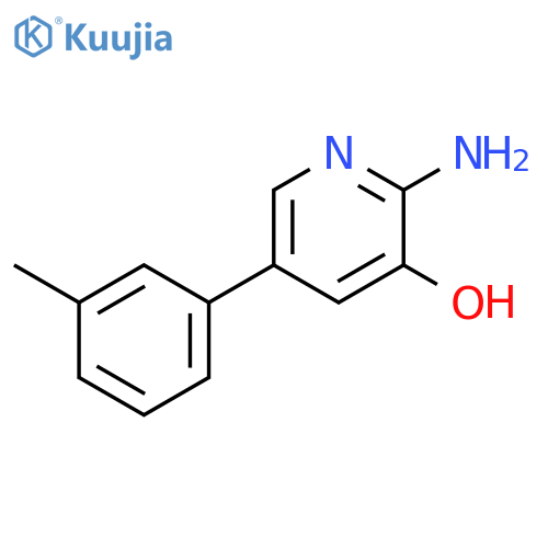 3-Pyridinol, 2-amino-5-(3-methylphenyl)- structure