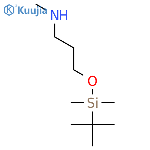 {3-(tert-butyldimethylsilyl)oxypropyl}(methyl)amine structure