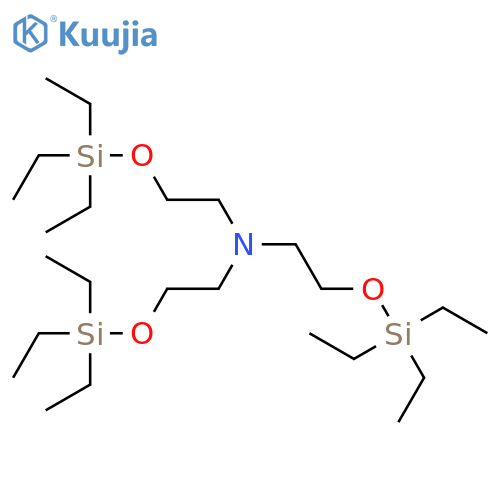 2-[(triethylsilyl)oxy]-N,N-bis{2-[(triethylsilyl)oxy]ethyl}ethanamine structure