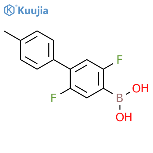 Boronic acid, (2,5-difluoro-4'-methyl[1,1'-biphenyl]-4-yl)- structure