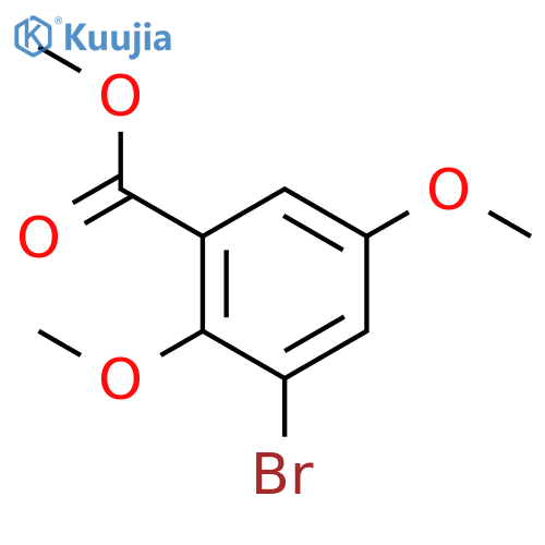 Benzoic acid, 3-bromo-2,5-dimethoxy-, methyl ester structure