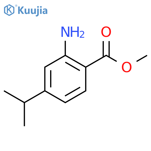 methyl 2-amino-4-(propan-2-yl)benzoate structure