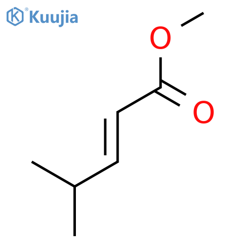 2-Pentenoic acid, 4-methyl-, methyl ester, (E)- structure