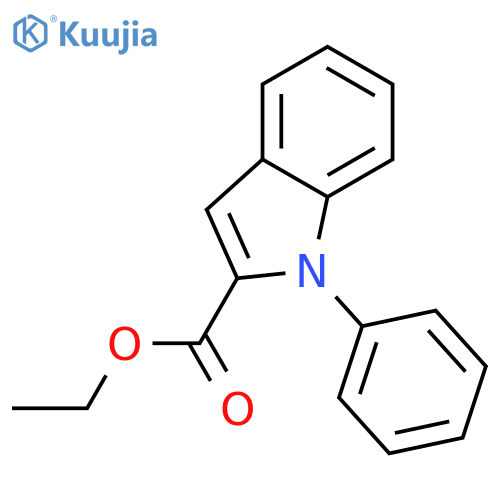 1H-Indole-2-carboxylicacid, 1-phenyl-, ethyl ester structure