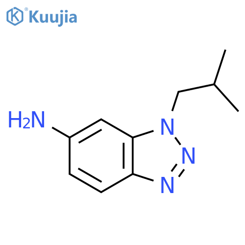 1-(2-methylpropyl)-1H-1,2,3-benzotriazol-6-amine structure