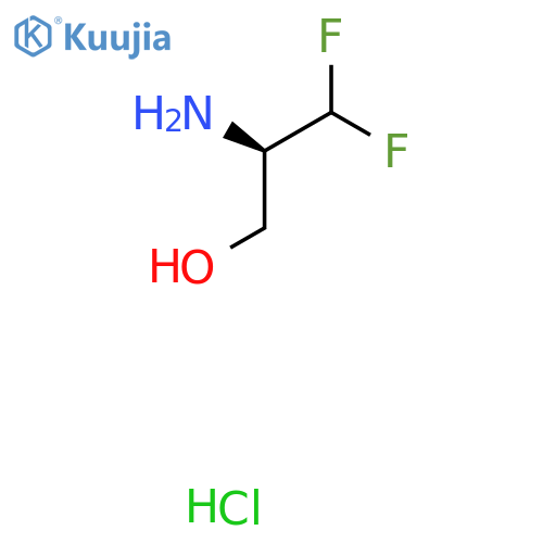 (2R)-2-amino-3,3-difluoropropan-1-ol hydrochloride structure