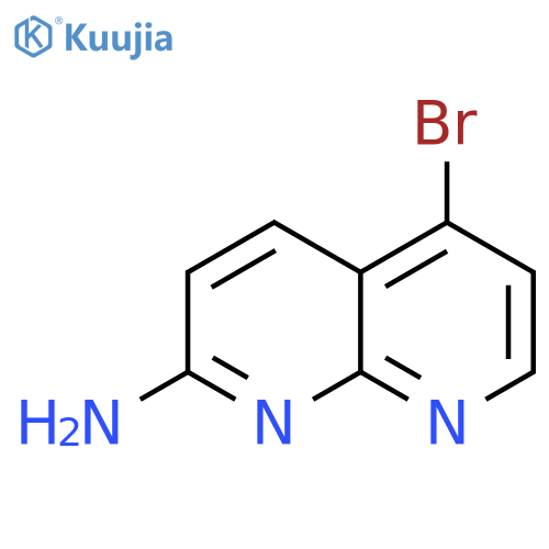5-Bromo-1,8-naphthyridin-2-amine structure
