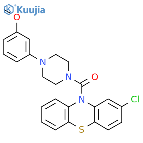 (2-Chlorophenothiazin-10-yl)-[4-(3-methoxyphenyl)piperazin-1-yl]methanone structure