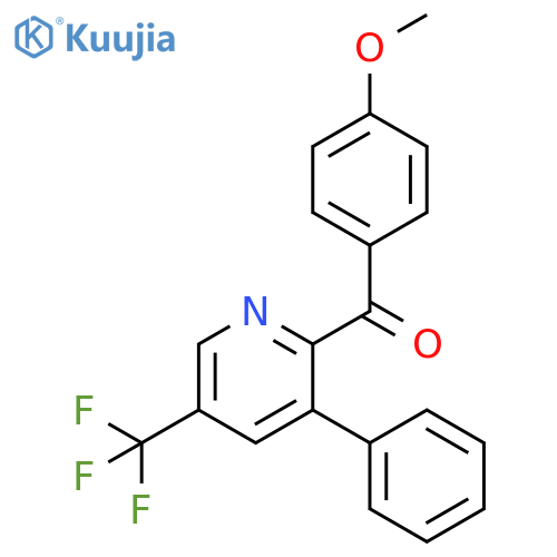 Methanone, (4-methoxyphenyl)[3-phenyl-5-(trifluoromethyl)-2-pyridinyl]- structure