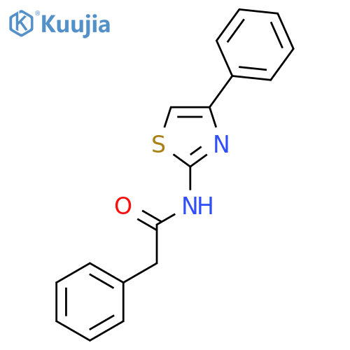 Benzeneacetamide, N-(4-phenyl-2-thiazolyl)- structure