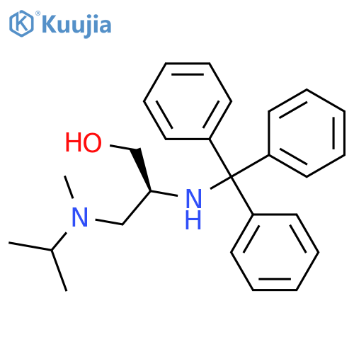 (2S)-3-[Methyl(propan-2-yl)amino]-2-[(triphenylmethyl)amino]propan-1-ol structure