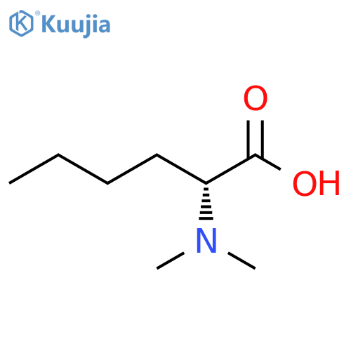 (2R)-2-(dimethylamino)hexanoic acid structure