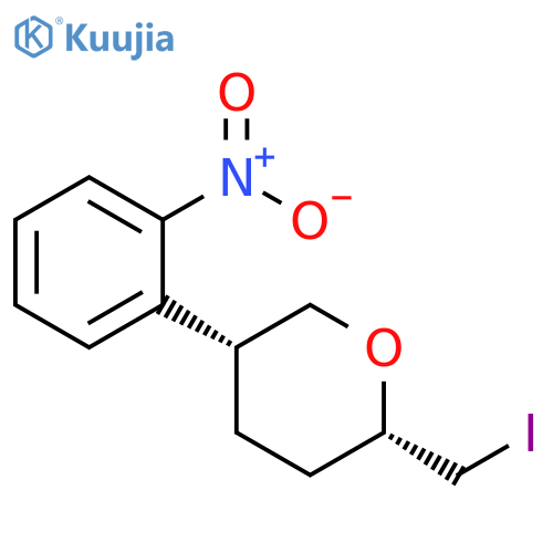 (2S,5R)-2-(iodomethyl)-5-(2-nitrophenyl)oxane structure