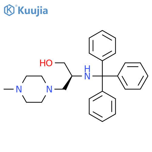 (2S)-3-(4-Methylpiperazin-1-yl)-2-[(triphenylmethyl)amino]propan-1-ol structure